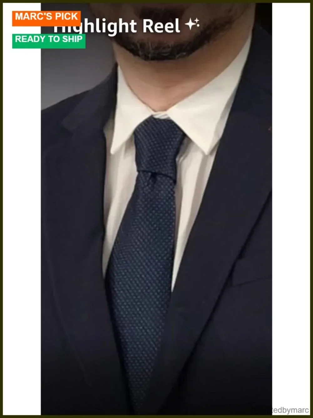 Silk Polyester Men's Necktie - Micro Solid Pattern, 3